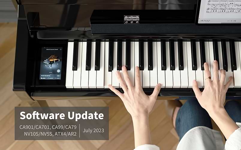 Новая версия прошивки для цифровых и гибридных пианино Kawai CA901/CA701 (v1.03), NV10S/NV5S и ATX4/AR2 (v2.15)