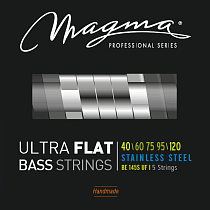Струны с плоской обмоткой для 5-струнной бас-гитары Low B 40-120 Magma Strings BE145SUF