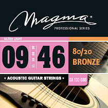 Струны для акустической гитары 9-46 Magma Strings GA100B80