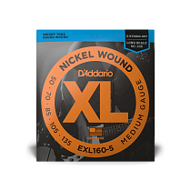 струны для бас-гитары D'Addario EXL160-5 - 0