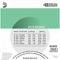 струны для акустической гитары D'Addario EZ920 - 1