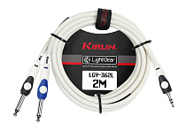 кабель Y-образный 0.3 м Kirlin LGY-362L 0.3M WH - 1
