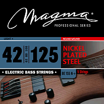 Струны для 5-струнной бас-гитары Low B 42-125 Magma Strings BE155N+