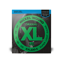 струны для бас-гитары D'Addario EXL220-5 - 0
