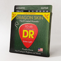 Набор из двух комплектов струн для ак. гитары DR DSA-2/10 - 1
