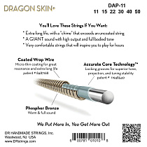 струны для акустической гитары DR DAP-11 - 3