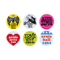 набор значков 6 штук Ernie Ball P04009