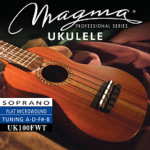 Струны для укулеле сопрано традиционный строй 1-B / 2-F / 3-D / 4-A Magma Strings UK100FWT