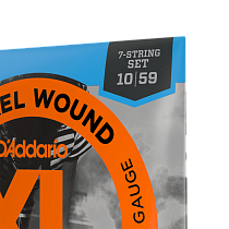комплект струн для 7 струнной электрогитары 10 - 59 D'Addario EXL110-7 - 2