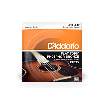 комплект струн для акустической гитары 10 - 47 D'Addario EFT15 - 0