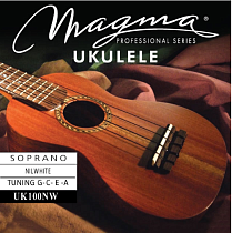 Струны для укулеле сопрано гавайский строй 1-A / 2-E / 3-C / 4-G Magma Strings UK100NW