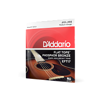 комплект струн для акустической гитары 13 - 56 D'Addario EFT17 - 1