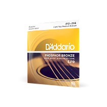 комплект струн для акустической гитары 12 - 56 D'Addario EJ19 - 1