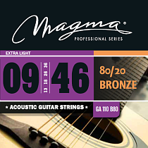 Струны для акустической гитары 9-46 Magma Strings GA110B80