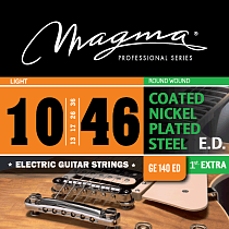 Струны для электрогитары с покрытием 10-46 Magma Strings GE140ED