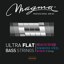 Струны с плоской обмоткой для 5-струнной бас-гитары Low B 45-130 Magma Strings BE175SUF