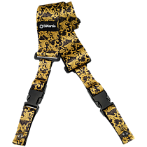 Ремень для гитары STEVE VAI CLIPLOCK® — UTOPIATM BLACK & GOLD GUITAR STRAP DiMarzio DD2250