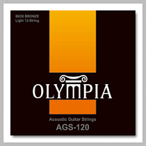 Струны для 12-струнной акустической гитары Olympia AGS120