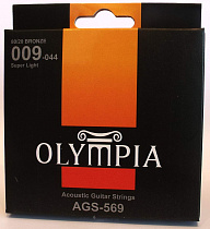 Струны для акустической гитары Olympia AGS569