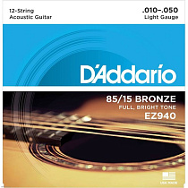 струны для акустической гитары D'Addario EZ940