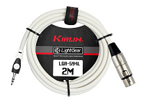 кабель микрофонный 2 м Kirlin LGA-594L 2M WH - 1