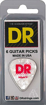 Медиатор гитарный (упаковка) DR P6WH-H