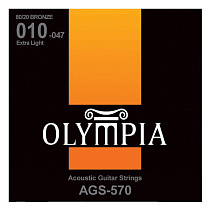 Струны для акустической гитары Olympia AGS570 