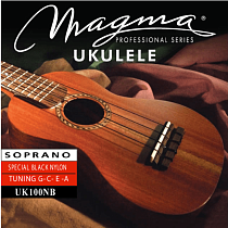Струны для укулеле сопрано гавайский строй 1-A / 2-E / 3-C / 4-G Magma Strings UK100NB