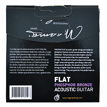Струны с плоской обмоткой для акустической гитары 12-54 Magma Strings GA140PBF - 2