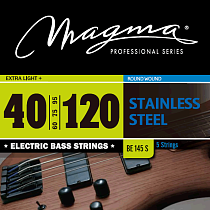 Струны для 5-струнной бас-гитары Low B 40-120 Magma Strings BE145S