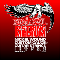 Струны для 12-струнной электрогитары Ernie Ball P02236