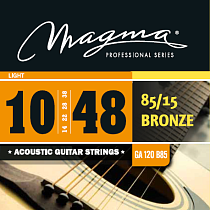 Струны для акустической гитары 10-48 Magma Strings GA120B85