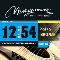 Струны для акустической гитары 12-54 Magma Strings GA140B85