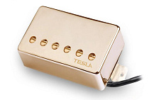 Звукосниматель, хамбакер, золотая крышка Tesla OPUS-4/GD/BR
